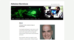 Desktop Screenshot of alzheimerborreliosis.net