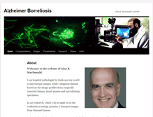 Tablet Screenshot of alzheimerborreliosis.net